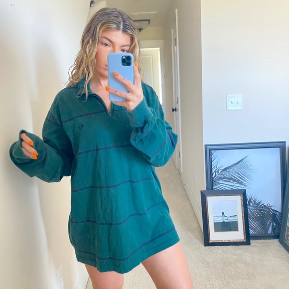 Chaps Striped Rugby Pullover - Picture 3 of 5